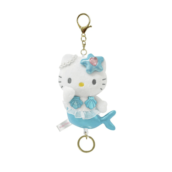 SANRIO Dream Mermaid Series Plush Keychain, Blue – Hello Kitty