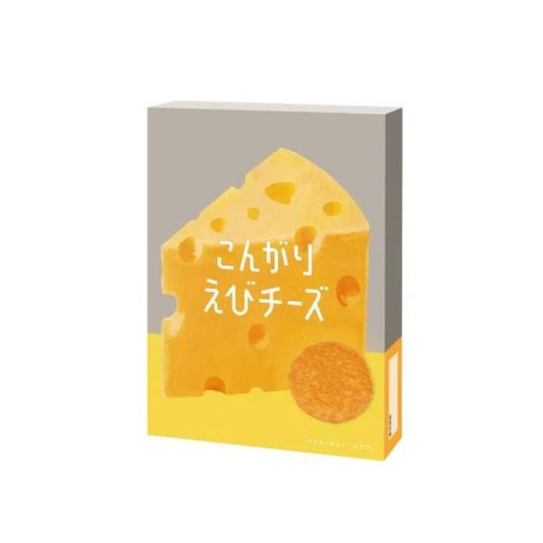 Keishindo Kongari Shrimp Cheese Rice Crackers 6 pcs