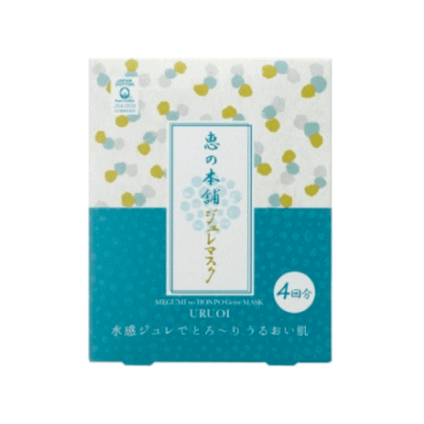 Megumi no Honpo Moist Jelly Mask 4 pcs