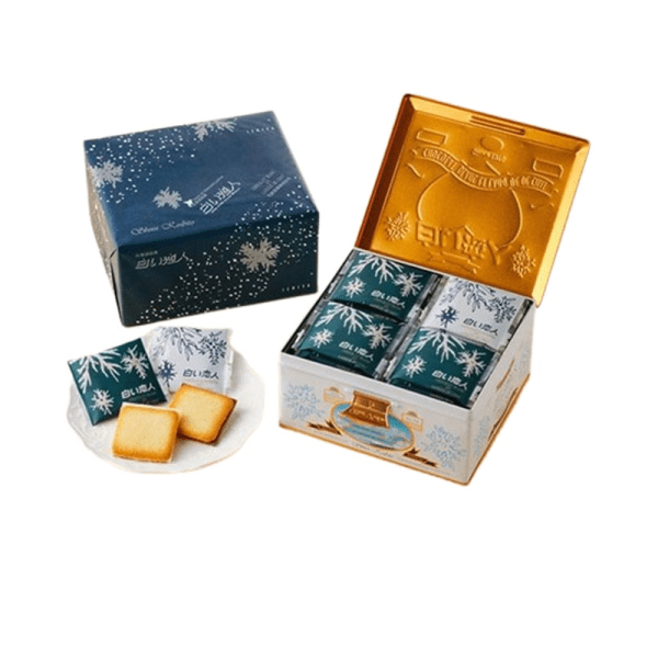 ISHIYA Shiroi Koibito Langue de chat Cookies 36 pcs (White Chocolate: 27 pcs/Dark Chocolate: 9 pcs)