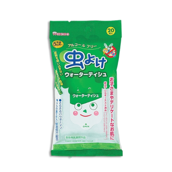 WAKODO Baby Insect Repellent Water Tissue 20pcs