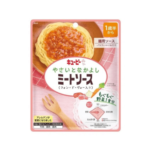 Kewpie Baby Food Noodle Sauce Meat Flavor 1+ 80g