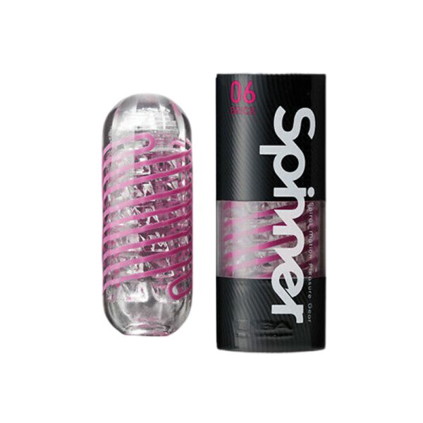 TENGA SPINNER Male Swirl Suction Cup Spiral Manual Silicone Masturbator