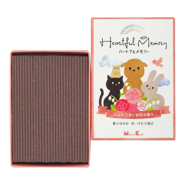 NIPPON KODO Heartful Memory Incense for Pets (Floral Scent) 60 g