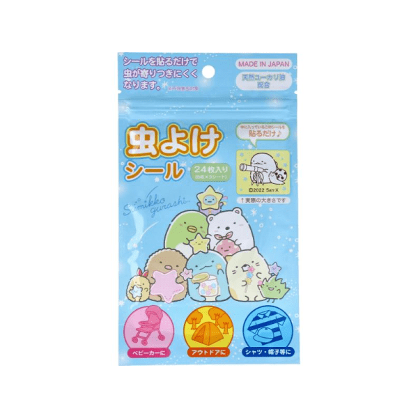 SANTAN Summikogurashi Mosquito Repellent Stickers 8 characters 24pcs