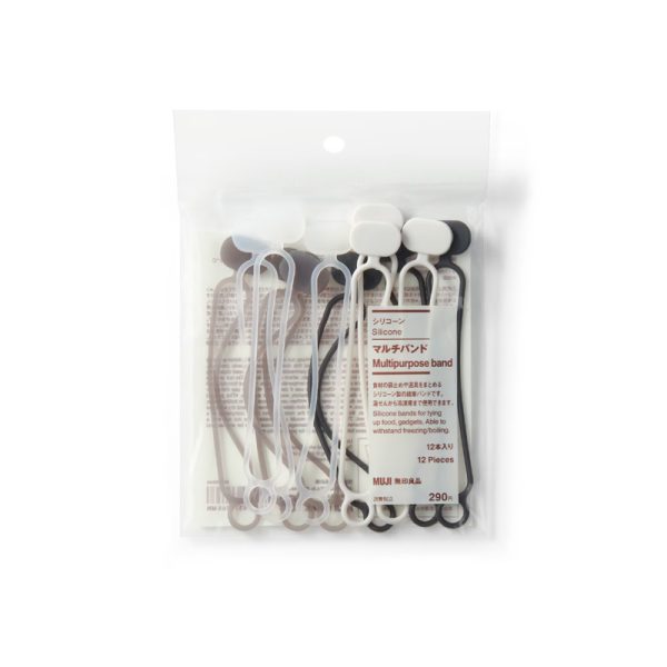 MUJI Multifunctional Silicone Cable Ties 12 pcs