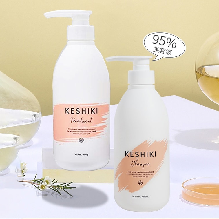 KESHIKI Shampoo/Conditioner 480ml Japanese salon-grade niche shampoo 547g - Image 2