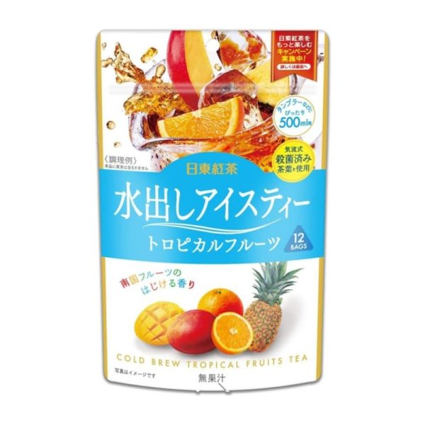 Ridong Black Tea Cold Bubble Iced Tea Tropical Fruit Tea Bag 12 Pack