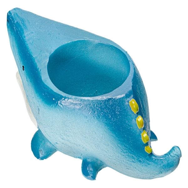 keinet Miniature Stove Pot Dinosaur Non-Draining Succulent Flower Pot Mosasaurus - Image 2