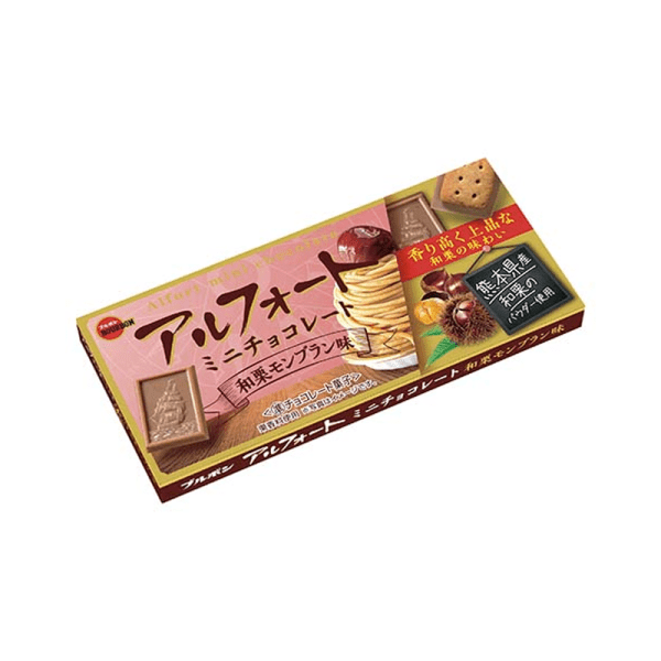 BOURBON Mini Chocolate Japanese Chestnut Mont Blanc Flavor 12pcs