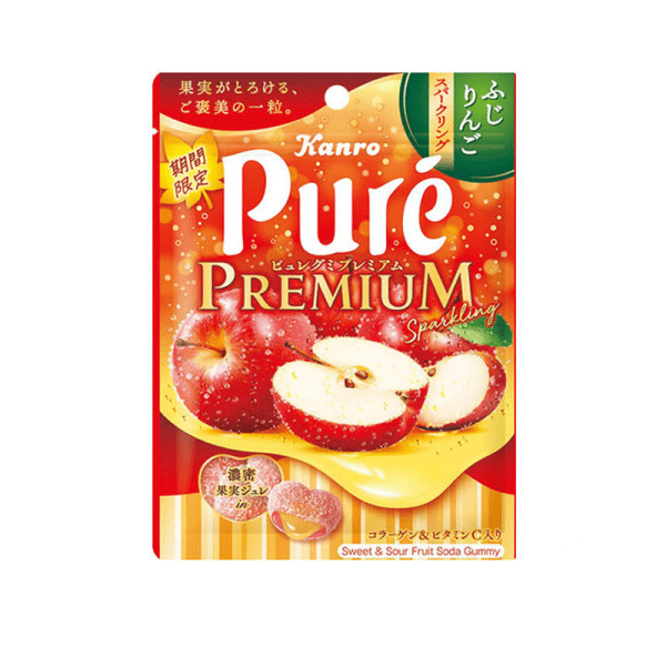 Kanro Pure Gummy Premium Fuji Apple Sparkling 54g
