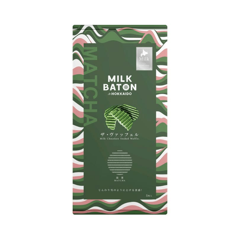 MILK BATON Waffle Gift Box 5 Pieces Chocolate/Matcha Flavor/Strawberry flavor – Image 2