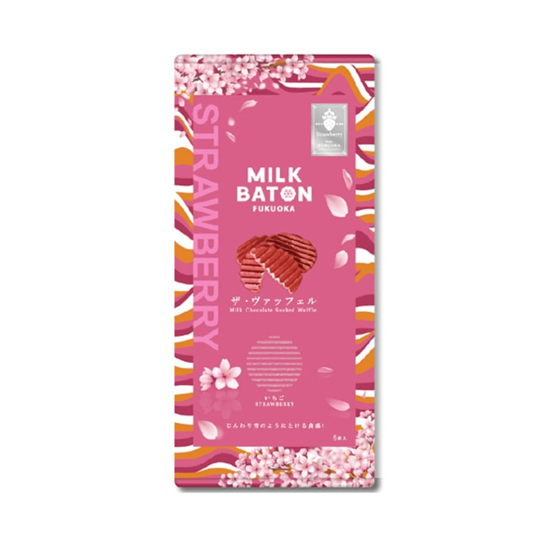 MILK BATON Waffle Gift Box 5 Pieces Chocolate/Matcha Flavor/Strawberry flavor – Image 3