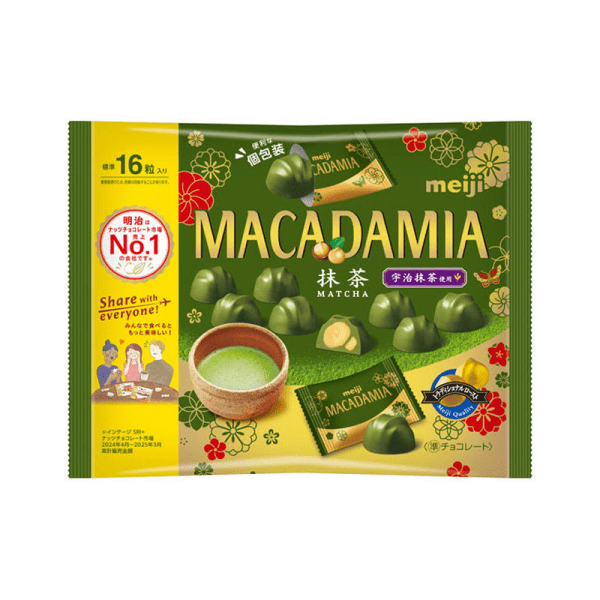 MEIJI Macadamia Nut Chocolate Matcha Flavor 112g