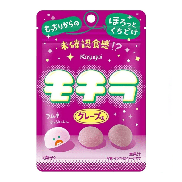 KASUGAI Mochila Glutinous Rice Candy Grape flavor 39g