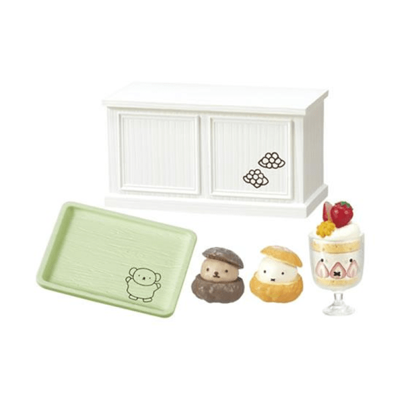 RE-MENT Miffy’s Dessert Shop Mini Scene Ornament Blind Box – One of eight designs randomly selected.