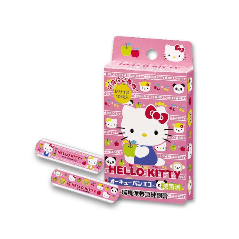 NICHIBAN Hello Kitty Adhesive Bandages 10 pcs - Image 4