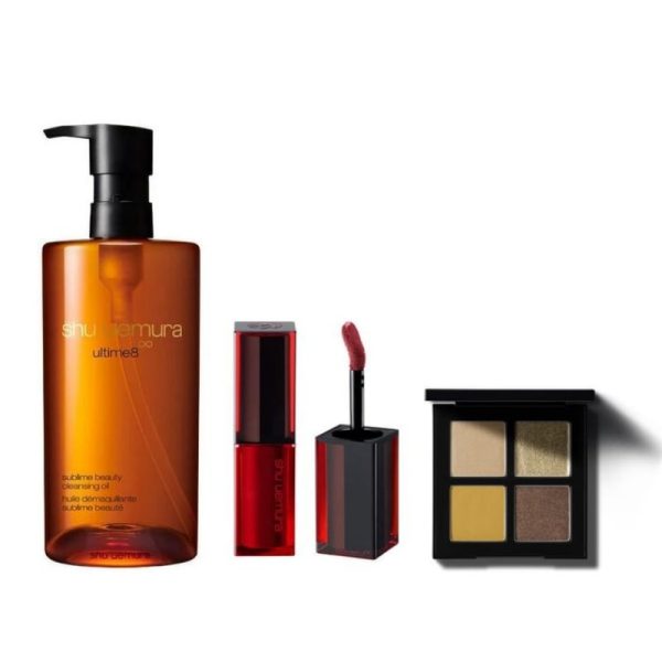 SHU UEMURA Zhicun Show Limited Set of Cleansing Oil 450ml Summer Eyeshadow PK386 Lipstick