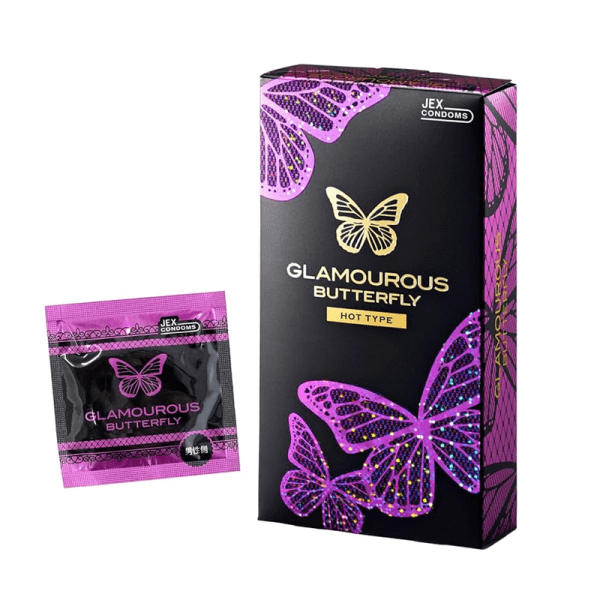 JEX Glamorous Butterfly Condoms 12 pcs (Set of 2)