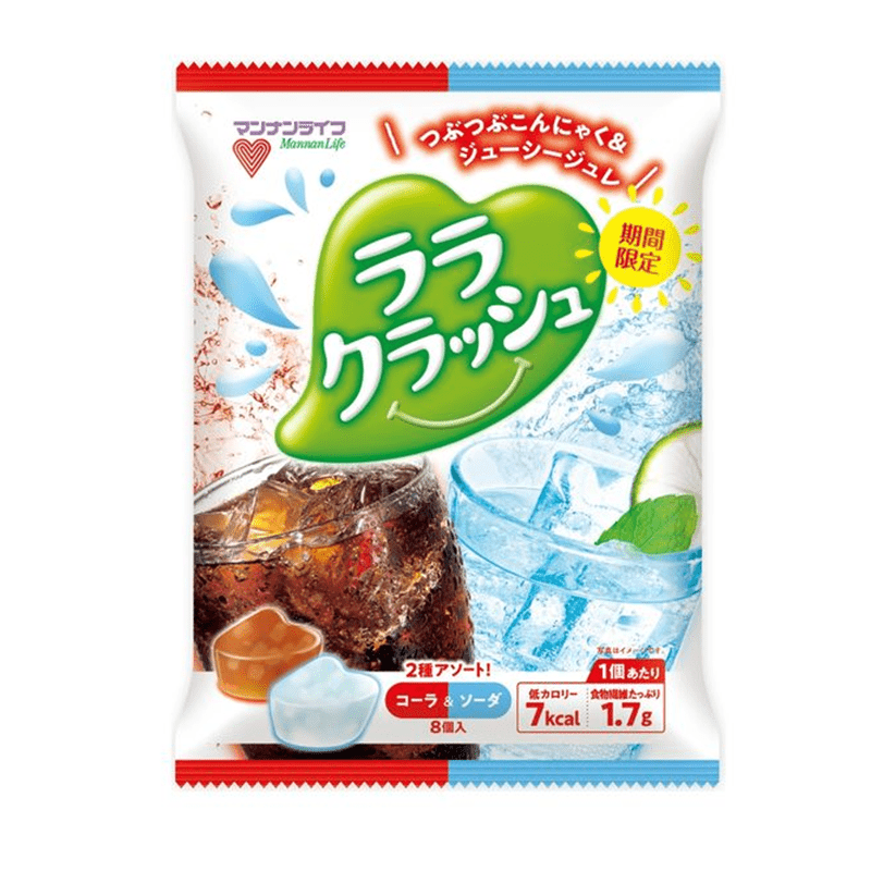 Mannanlife Konjac Lala Crush Assorted Cola Soda Flavor/Pineapple Flavor 24g x 8 - Image 3
