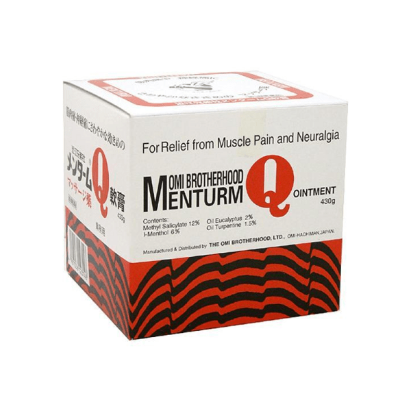 THE OMI BROTHERHOOD Menturm Q Ointment For Relief From Muscle Pain and Neuralgia 430 g