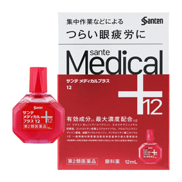SANTEN Medical Plus Eye Drops for Relieving Eye Fatigue 12ml
