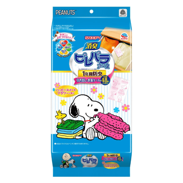 EARTH Snoopy Deodorizing Insect Repellent for Drawers 48 pcs