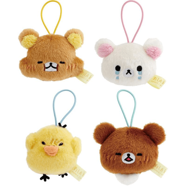 SAN-X Rilakkuma Big Head Series Plush Keychain Blind Box Random 1 of 4 Designs