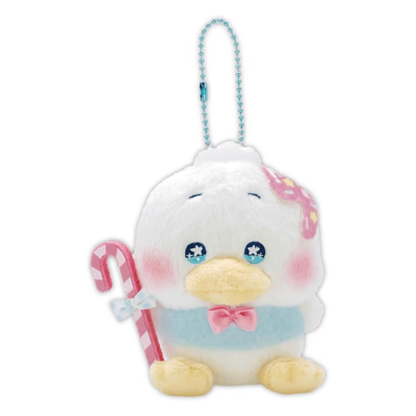 SANRIO&Dollymix Collaboration Plush Keychain – Baku Duck/Keroppi