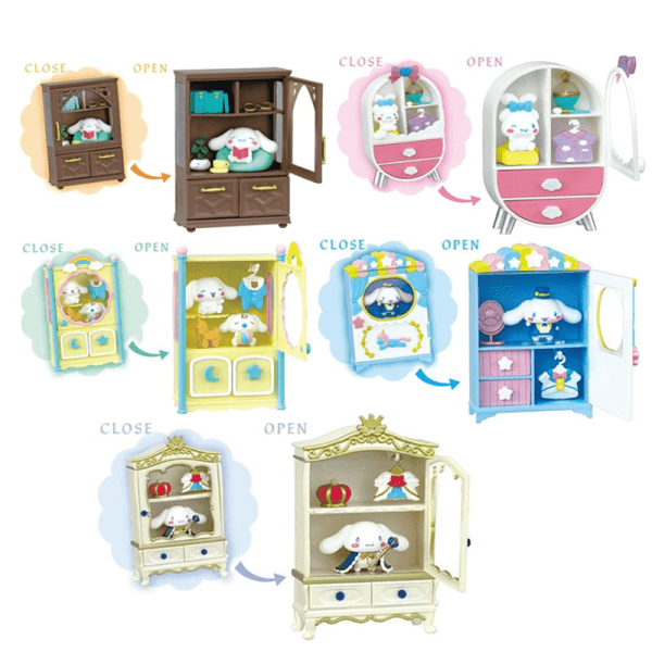 RE-MENT Cinnamoroll’s Secret Wardrobe Series Blind Box Mini Figure Random 1 of 6 Designs
