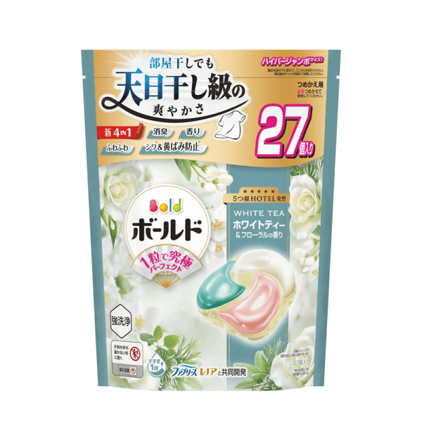 P&G 4D Softening Laundry Detergent Pods, 27 pods, White Tea & Floral Scent