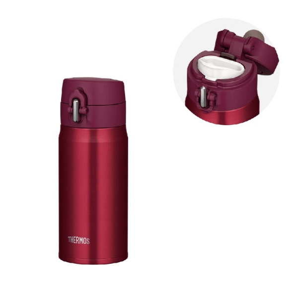 THERMOS JOH-350 Vacuum Insulated Portable Water Bottle 350ml Wine Red