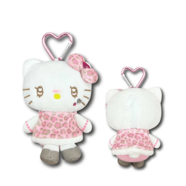 SANRIO Hello Kitty Plush Keychain with Heart Clasp Multiple Styles Available
