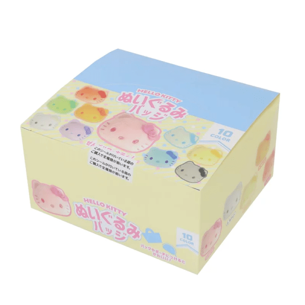 SANRIO Colorful Plush Brooch Series, 10-Piece Set, Hello Kitty