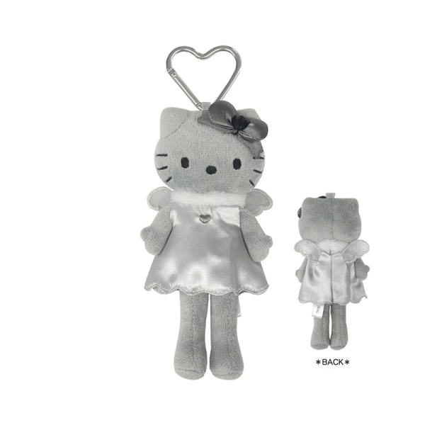 SANRIO Black Leather Long-Legged Kitty Series Plush Keychains – Multiple Styles Available