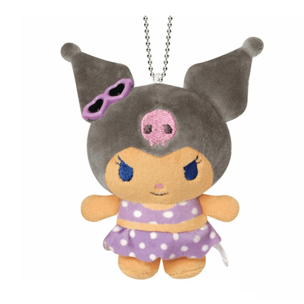 SANRIO Night Party Swimsuit Collection Plush Keychains – Multiple Sizes Available