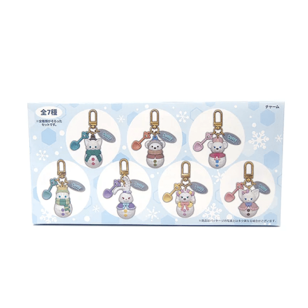 Disney Duffy Family 2025 Winter Snowman Series Keychain Charms (7 designs per box)