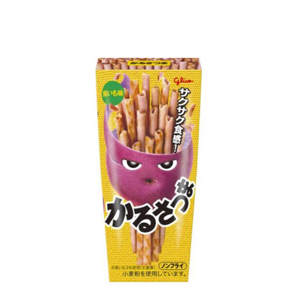 Glico Karusatsuma (purple sweet potato flavor)36g