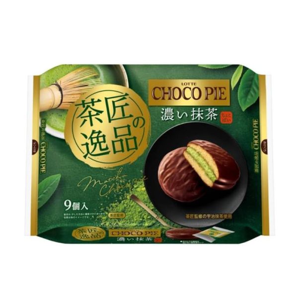 LOTTE Choco Pie Party Pack Rich Matcha Flavor 279 g