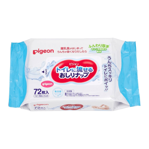 PIGEON Flushing Baby Wipes (22 wipes/72 wipes)