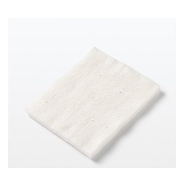 MUJI Unbleached Large Cut Cotton Pads 88 Pieces