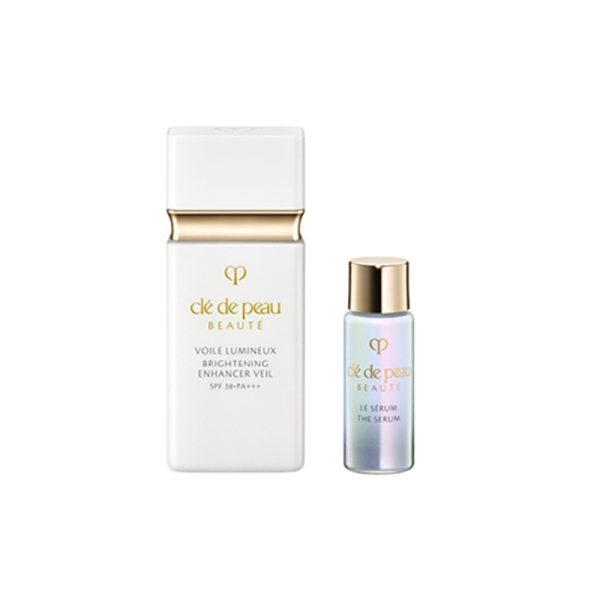 Clé de Peau Beauté Makeup Base Set – Brightening Protective Primer SPF38 PA+++ 30ml + Serum 3ml