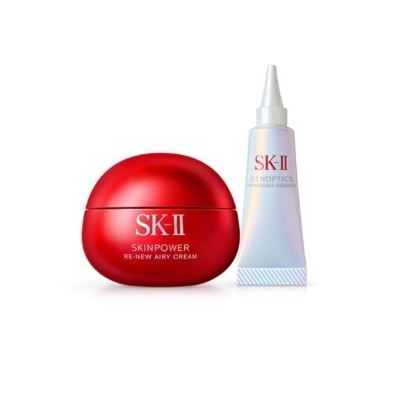 SK-II Pitera™ Power Radiance Set – Light Texture Skinpower Cream 80g + GenOptics Aura Essence 10ml