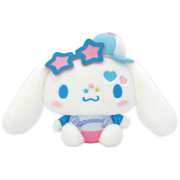 SANRIO Colorful Baseball Cap Y2K Plush Toy, Size S, Multiple Styles Available