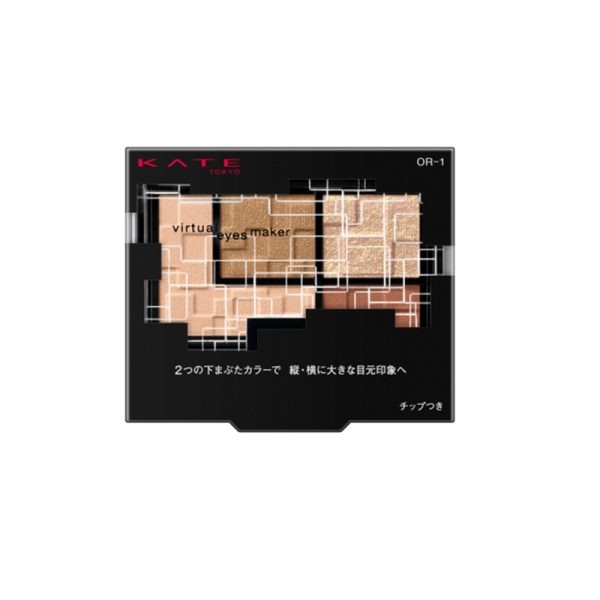 KATE 3D Contour Highlight Four-Color Eyeshadow Palette OR-1 Dusk Glow 3.3g