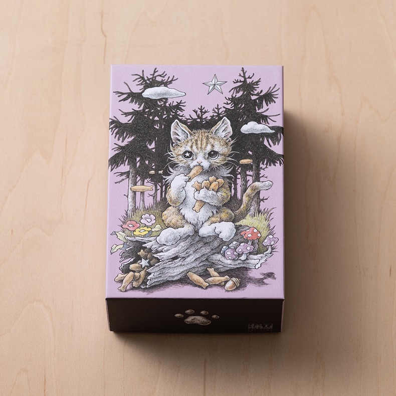 Akasaka Kakiyama Savory Rice Crackers Blue / Pink Cat Gift Box Multiple Options Available - Görsel 4