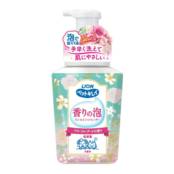 LION Floral Scented Foaming Shampoo and Conditioner 2-in-1 for Cats and Dogs 500ml