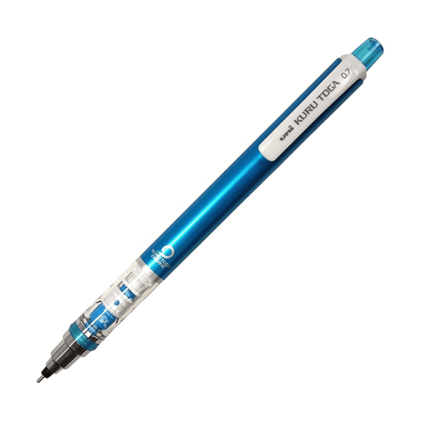 UNI Mechanical Pencil, Rotating, No Lead Breakage, 0.3mm, Blue