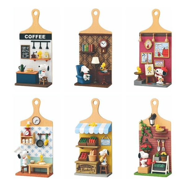 RE-MENT Snoopy Cutting Board Scene Blind Box – One of six designs randomly selected.