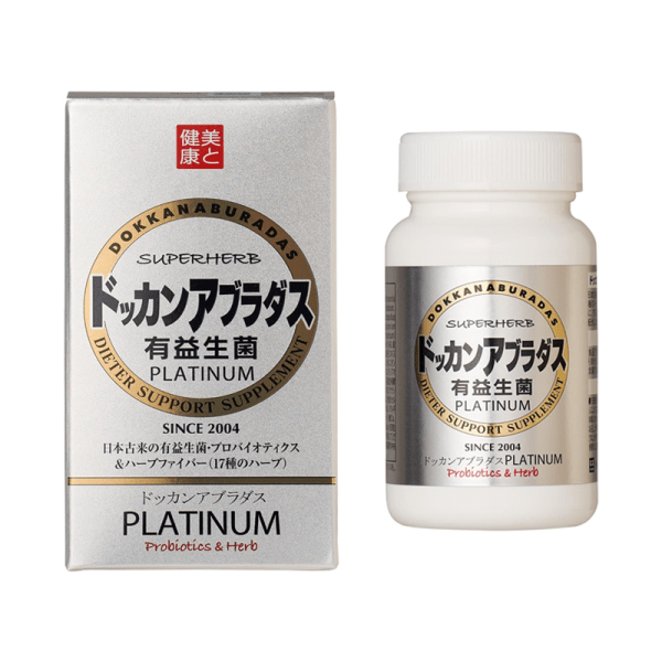 DOKKAN ABURADAS Probiotics Live Bacteria Lactic Acid Bacteria Care Intestinal Tract Care 180 Platinum Edition to Promote Metabolic Management Oil and Sugar Refreshing and Lightweight